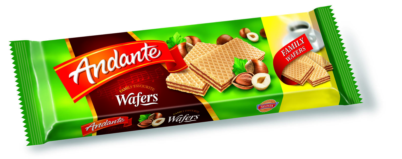 Andante Wafers Hazelnut 100g Wholesale