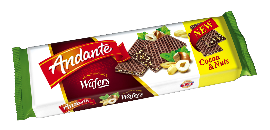 Andante Wafers Nut 100g Wholesale