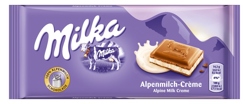 Milka Alpine Milk Cream 100g Wholesale