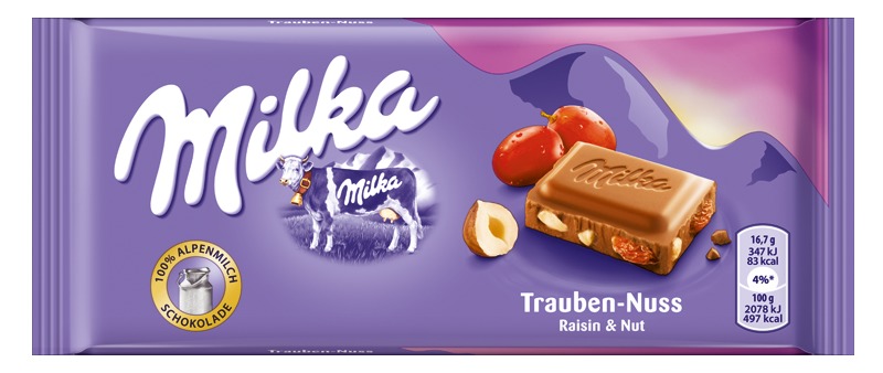Milka raisins&nut 100g Wholesale