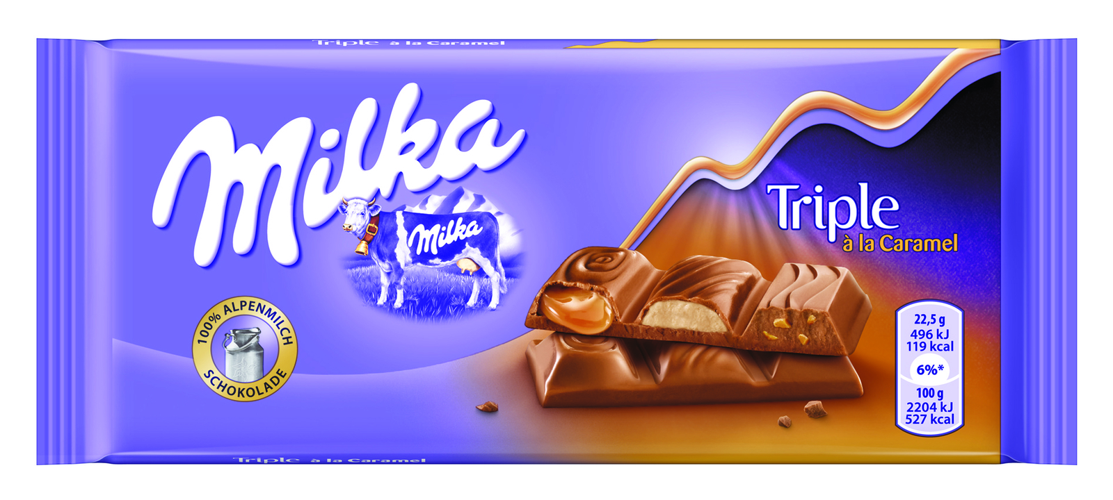 Milka Triple Caramel 90g Wholesale