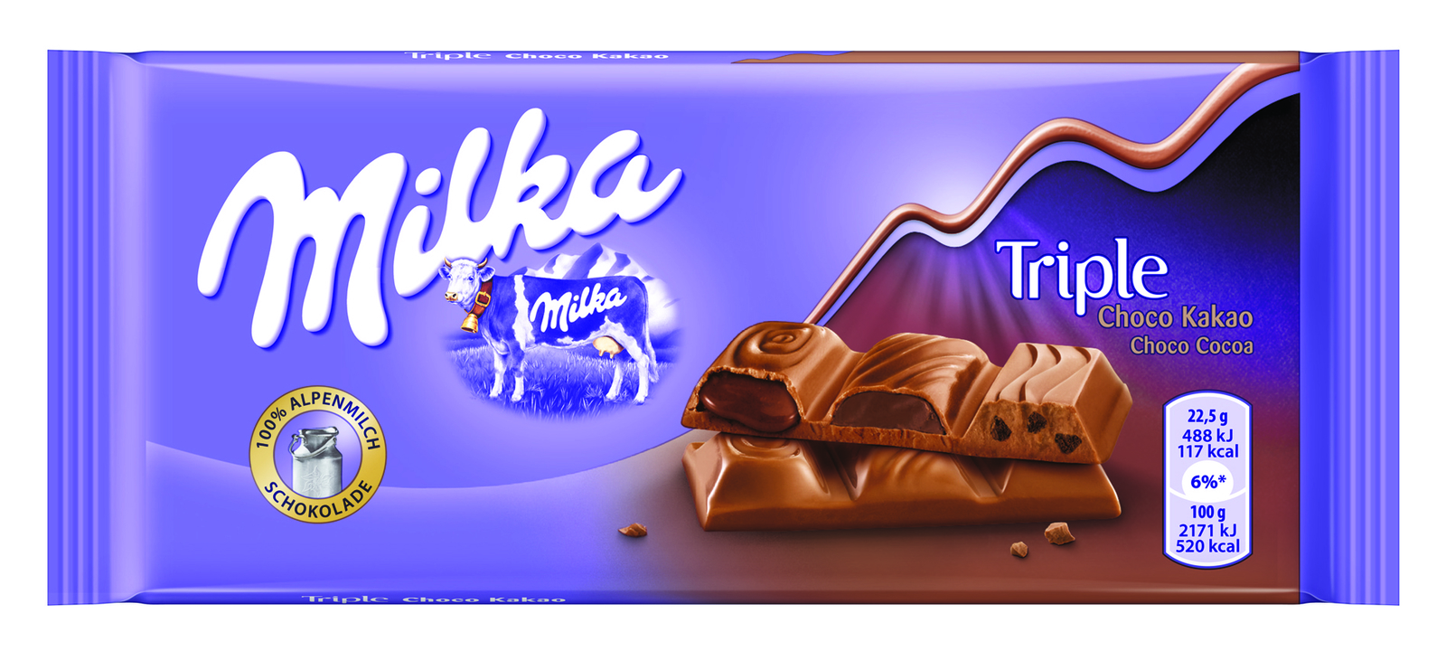 Milka Triple Chocolate 90g Wholesale