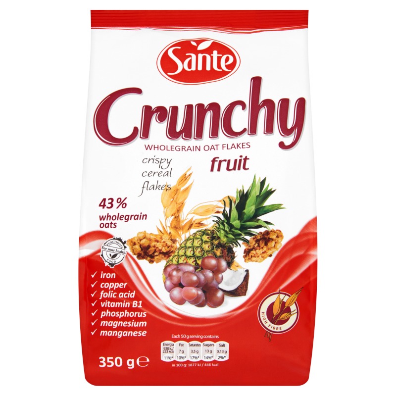Sante Crunchy Fruits 350g Wholesale