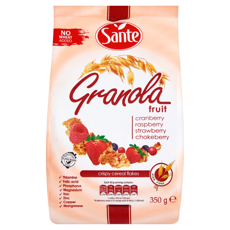 Sante Granola Fruits 350g Wholesale